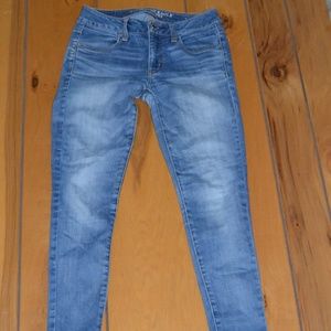American Eagle Light Blue Skinny Short Jeggings